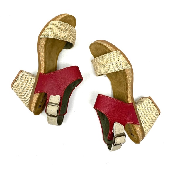 El Naturalista 5033T Mola Rafia Tibet heel sandals - Picture 7 of 11